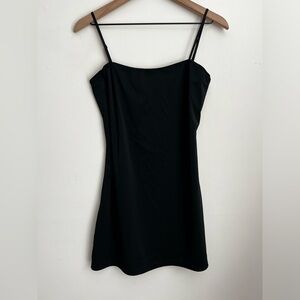 Dolls Kill Emily The Strange black strap slip mini dress M